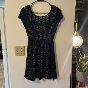Black lace dress